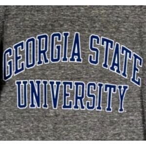 League Georgia State University T-Shirt Large Gray Tri Blend Collegiate Tee